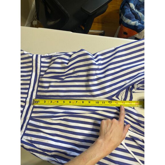 J. Crew striped halter wide leg jumpsuit blue white nautical coastal preppy 6 - Picture 11 of 14